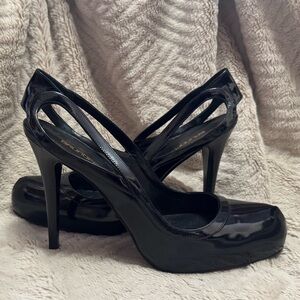 New Bruno Frisoni Black Patent Cutout Stilettos - Women’s 40.5 EU (9-10 US)